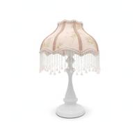 MagiDeal Lámpara de de Noche Lámpara de Mesa Lámpara con Pantalla Lámpara Regulable con Puerto USB Atenuable y Pantalla con, Blanco Cremoso, Luz Cálida Con Interruptor De Botón Enchufe Doméstico