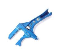 MagiDeal Llave Ajustable Llave Llave Universal Llave de Fontanero con Mango Ergonómico y Apertura Variable para Herrería y Plomería en Aleación de Aluminio, Azul, 6-75mm