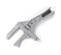 MagiDeal Llave Ajustable Llave Llave Universal Llave de Fontanero con Mango Ergonómico y Apertura Variable para Herrería y Plomería en Aleación de Aluminio, Plateado, 6-75mm