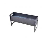 MagiDeal Parrilla Portátil de Carbón para Exterior de Briquetas Asador Desmontable Barbacoa Plegable con Cuerpo Metálico y Buen Flujo de Aire Ligera y Fácil de, Portátil Grande 60cm