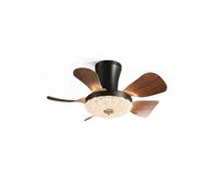MagiDeal Ventilador de Techo con Luz Lámpara de Techo Plafón Led Ventilador Silencioso en 1 con Efecto Madera Atenuación Suave y, 28 Pulgadas, Modelo Estrellado, Atenuación Continua, Control Remoto