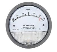 Magnehelic Manómetro Sonda de Presión Estática Medidor de Presión Estática, Manómetro Diferencial Detección de Filtro HVAC de Sala Limpia con Puntero Componentes de Vacío