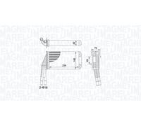 MAGNETI MARELLI Intercambiador De Calor Para Toyota Aygo 1.0 Peugeot 107