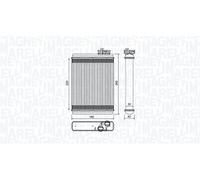 MAGNETI MARELLI Radiador de calefacción AUDI 2,0 3,0 8K0898037A