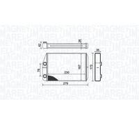 MAGNETI MARELLI Radiador de calefacción CITROËN PEUGEOT FIAT 2,2 3,0 6448R0