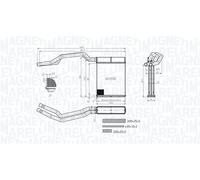 MAGNETI MARELLI Radiador de calefacción FORD 2,0 1,6 1253190 1301839 1317081