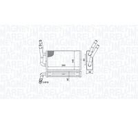MAGNETI MARELLI Radiador de calefacción FORD 2,2 2,4 1406321 6C1118B539AA