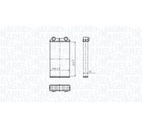 MAGNETI MARELLI Radiador de calefacción OPEL RENAULT VAUXHALL 2,0 1,9 4409453