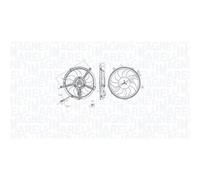 MAGNETI MARELLI Ventilador de radiador 069422851010 para portón trasero (R56) 390 mm