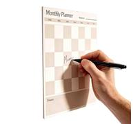 Magnetic Dry Erase Calendar for Fridge - Monthly Planner Board with Markers | Magnetic fridge calendar set incluye 2 markers & eraser. Perfecto para planificar, diarios y notas familiares.