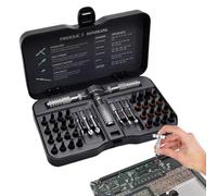 Magnetic Screwdriver Set, Multi Bit Ratcheting Screwdriver, Precision Repair Tool Kit, Alloy Steel Bits, Ergonomic Non-Slip Handle, Portable Storage Case for Watch, Pc, Computer Bike