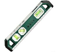 Magnético para nivel de torpedo de 23 cm, precisión para medidor de burbuja con viales horizontales verticales de 45°, herramienta de carpintero resistente ABS (A)