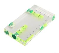 Magnético para torpedo Nivel 95mm Cuerpo ABS transparente Herramienta de vial a prueba de golpes para plomada Horizontal Marco de fotos colgante