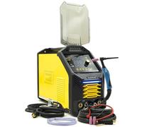 Magnum TIG AC DC Soldadora HF Encendido 200A Inverter | Soldadora de aluminio con pulso y LCD | Soldadoras TIG profesionales para acero inoxidable y cobre | Máquina de soldar MMA E-Hand
