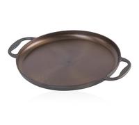 Mahlzeit Paellera de Hierro Fundido Pulido Antiadherente con Asas Ø 35 x 2,5 cm | Sartén Redondo de Hierro Fundido | Sartén para Barbacoa, Paellera para Parrilla, Horno, Estufa de Gas, Eléctrica