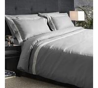 Mahome Juego de funda nórdica para cama de matrimonio de algodón 100 % percal 300 TC - Ribete en volante - Funda 250 x 200 + 40 cm, bajera 180 x 200 x 30 cm, 2 fundas de almohada con volante 50 x 80