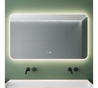 Mai & Mai Espejo de Baño LED Inteligente con Antivaho y Control Táctil 120x70 cm, 4500K Luz Neutra, Regulable 10-100%, Espejo Sin Cobre Plateado, Instalación Fácil, LED03