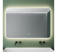 Mai & Mai Espejo de Baño LED Inteligente con Antivaho y Control Táctil 120x80 cm, 4500K Luz Neutra, Regulable 10-100%, Espejo Sin Cobre Plateado, Instalación Fácil, LED03