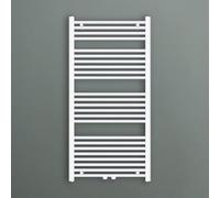 Mai & Mai Radiador de Baño Toallero Eléctrico Bajo Consumo 60x120cm Calentador en Blanco Secatoallas Horizontal Fabricado en Acero