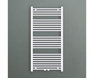 Mai & Mai Radiador de Baño Toallero Eléctrico Bajo Consumo 60x120cm Calentador en Blanco Secatoallas Horizontal Fabricado en Acero