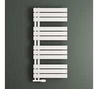 Mai & Mai Radiador Toallero Eléctrico Bajo Consumo 104x50cm Calentador Secatoallas Horizontal en Acero Blanco