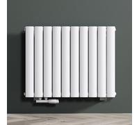 Mai & Mai Radiador Vertical de Agua Caliente 77x60cm Diseño Tubular Moderno, Doble Capa, Color Blanco, Fabricado en Acero de Alta Calidad, Calefacción Eficiente para Baño o Salón