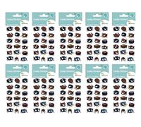 Maildor CY154Cpack - GOMMETTES 3D Cooky - LOT DE 10 planches 12x8 cm - 180 stickers - ARAIGNÉES