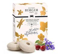 Maison Berger - Recambios Difusor Coche Lolita Lempicka - Pack de 2 Recargas Cerámicas, Difusión Pasiva 4 a 6 Semanas, Sin Líquido ni Batería