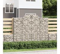 Maison Exclusive - 10 cestas de gaviones entrelazadas, de 200x50x160/180 cm, fabricadas en hierro galvanizado