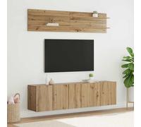 Maison Exclusive: 6 unidades de mueble para televisión, fabricado en madera contrachapada de roble con acabado artesanal