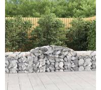Maison Exclusive - Cestas de gaviones entrelazadas, 20 unidades, 300x50x60/80 cm, fabricadas en hierro galvanizado