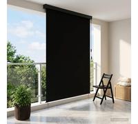 Maison Exclusive - Estor enrollable Schwarz, 60 x 250 cm, tela y aluminio
