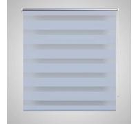 Maison Exclusive - Juego de sábanas: funda de edredón, sábana encimera y dos fundas de almohada, diseño "Roleta den a noc / Zebra / Twinroll", 140x175 cm, color blanco