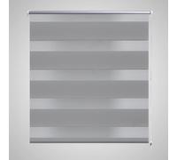 Maison Exclusive - Juego de sábanas: funda de edredón, sábana encimera y dos fundas de almohada, diseño "Roleta den a noc / Zebra / Twinroll", color gris, 120x230 cm