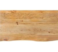 Maison Exclusive: Mesa con tablero de madera maciza de mango, con borde natural, de 100x60x3,8 cm