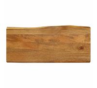 Maison Exclusive: Mesa con tablero de madera maciza de mango, con borde natural, de 80x40x3,8 cm