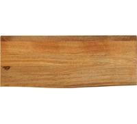 Maison Exclusive: Mesa con tablero de madera maciza de mango, con borde natural, de 90x40x2,5 cm