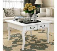 Maison Exclusive: Mesa de centro con 4 cajones, color blanco