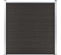 Maison Exclusive - Panel de valla de madera compuesta (WPC) de 180x186 cm, color