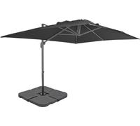 Maison Exclusive: Parasol de jardín con soporte portátil, color antracita