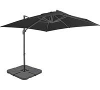 Maison Exclusive: Parasol de jardín con soporte portátil, color antracita