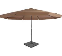 Maison Exclusive: Parasol de jardín con soporte portátil en color taupe