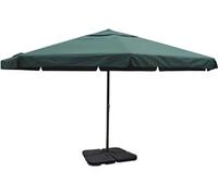 Maison Exclusive: Parasol de jardín de aluminio con soporte portátil, color verde
