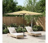 Maison Exclusive - Parasol rectangular para jardín, 2 x 3 metros, de poliéster, en color amarillo y blanco