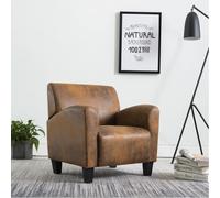 Maison Exclusive: Sillón de sofá, color marrón, 70x69x72 cm, imitación de ante