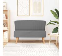 Maison Exclusive: Sofá tapizado, 117 x 55,5 x 77 cm, color gris claro