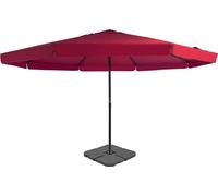 Maison Exclusive: Sombrilla de jardín con soporte portátil, color rojo