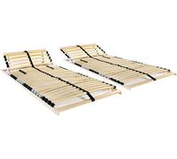 Maison Exclusive: Somier de láminas con 28 láminas, 7 zonas, 70x200 cm (unidad: 2 piezas)