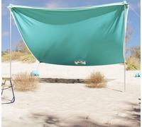 Maison Exclusive: Tienda de playa con protección solar y sacos de arena, color verde, 304 x 300 cm