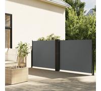Maison Exclusive: Toldo de pared extensible, color antracita, 120 x 1200 cm